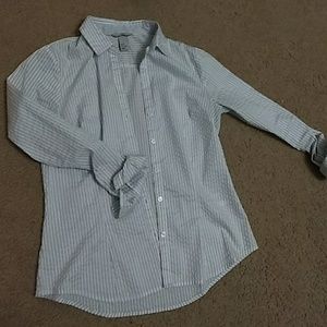 Button up striped blouse